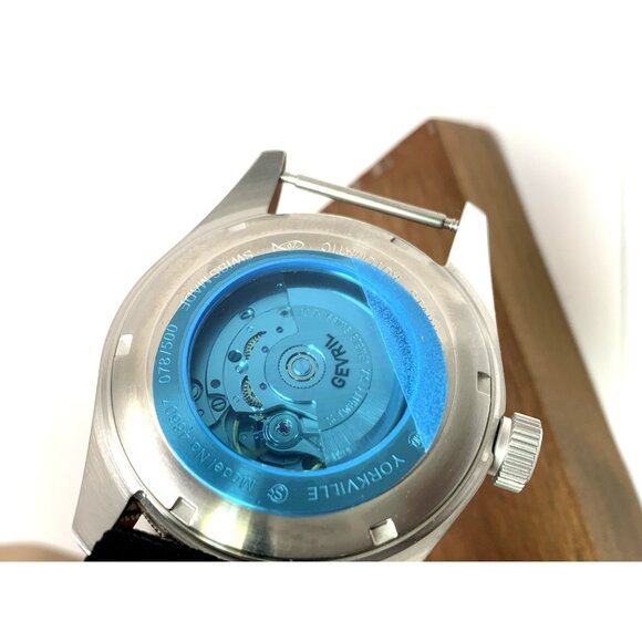 Gevril Men's Watch 48607N Yorkville Swiss Automatic Brown Dial Diver Nylon 43mm - Picture 6 of 14